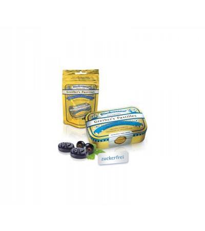 Grethers Pastilles Blackcurrant zuckerfrei 110 g