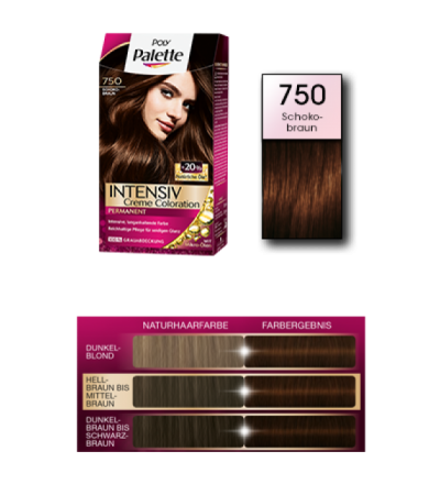 Poly Palette Intensiv Color Creme 750 schoko braun 1 Stk.